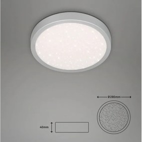 Briloner 3048-014 - Plafoniera LED RUNA LED/18W/230V argento