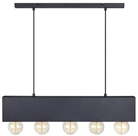 Markslöjd 107037 - Lampadario a sospensione con filo COUTURE 5xE27/40W/230V nero