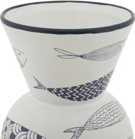 Vaso Ceramica Fish Tall Cm Ø 14X38,5