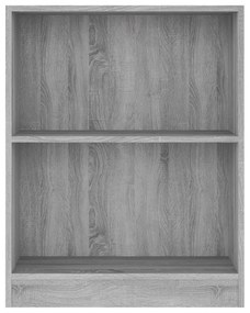 Libreria grigio sonoma 60x24x74,5 cm in legno multistrato