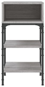 Comodini 2 pz Grigio Sonoma 35x34,5x70 cm in Legno Multistrato