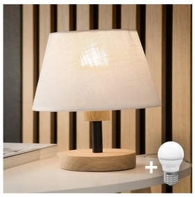 Brilagi - LED Lampada da tavolo ANTHONY 1xE14/40W/230V quercia/bianco