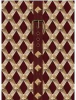 Mindthegap Tapete Luxury Detail - Bordeaux/ Taupe