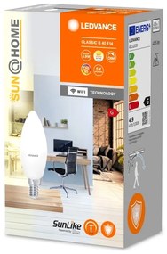 Lampadina LED Antibatterica Dimmerabile B40 E14/4,9W/230V Wi-Fi - Ledvance