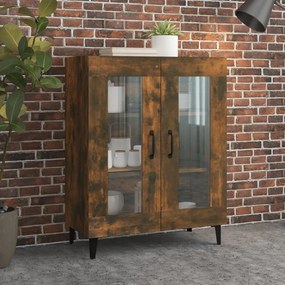 Credenza Rovere Fumo 69,5x34x90 Cm İn Legno Multistrato /