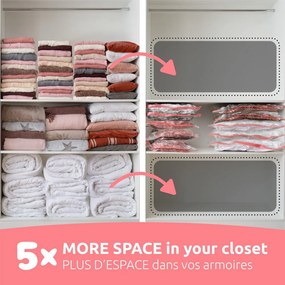 Sacchetti per il vuoto in set da 5 pezzi Aspispace M/L - Compactor