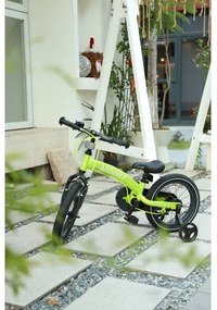 QPlay - Bicicletta bambini 14" MINIBY 3in1 verde