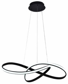 Lampadario a sospensione con filo LED dimmerabile LED/70W/230V 3000-6500K nero + telecomando