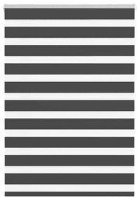 Tenda A Rullo Zebra Nero Larghezza Tessuto 105,9 Cm Poliestere /