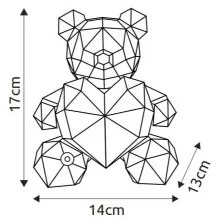 Globo 28058K - Lampada da tavolo dimmerabile BRONDAR LED/3W/5V 1200 mAh orso