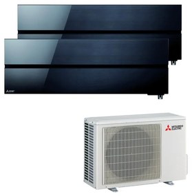Condizionatore a muro multisplit MITSUBISHI ELECTRIC LN 9 + 9 18000 BTU classe raffreddamento A+++, nero