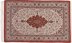 Ghom Tappeto persiano 220x140 Rosa (Iran) Annodato A Mano