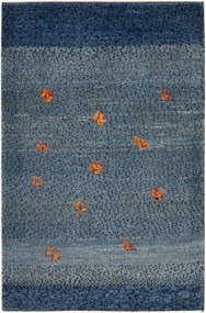 Gabbeh Tappeto 120x80 Blu (Iran) Annodato A Mano