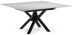 Tavolo da pranzo allungabile con piano aggiuntivo in pietra 90x150 cm Arlene - Marckeric