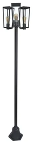 Lampione da giardino, Pine H 202.7 cm, nero, IP44 LUTEC