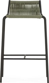 Sgabello da bar verde in metallo (altezza della seduta 65 cm) Emily – Marckeric