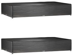 Copri Mobili Giardino 2pz 16 Occhielli 325x205x60cm Rettangolo /