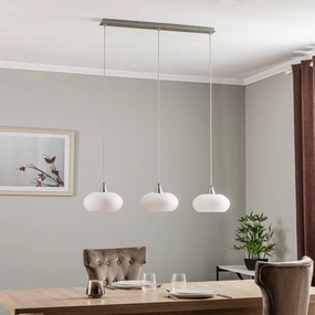 Lampada a sospensione Lucande Sharvil, a 3 luci, in vetro