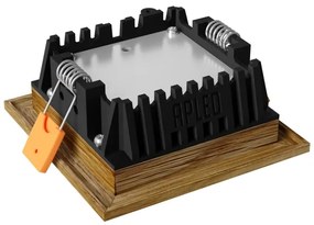 APLED - Lampada LED SQUARE WOODLINE LED/3W/230V 3000K 9x9 cm quercia legno solido