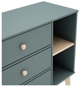 Cassettiera per bambini verde polveroso 90x81x40 cm Esteban – Marckeric