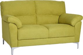 Divano in tessuto a 2 posti 146 cm braccioli imbottito GIADA Verde