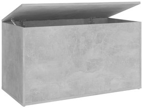 Baule grigio cemento 84x42x46 cm in truciolato