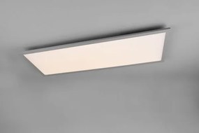 Plafoniera alpha led rettangolare 80x30 bordo alluminio r62328087