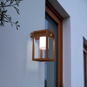 Applique da parete Solare con Sensore Movimento Corten IP54 serie Vimo Colore  Bianco Naturale 4.000K