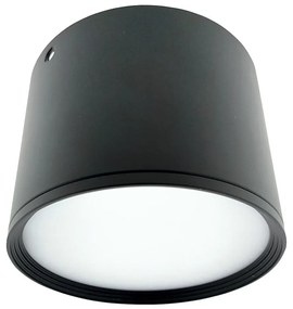 Faretto LED 10 W, 230 V, 3000/4000/6400 K, Ø 12 cm, nero
