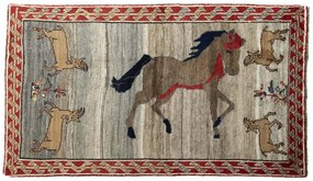 Gabbeh Tappeto persiano 200 x 110 Beige (Iran) Annodato A Mano