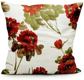 Federa cuscino MIGD116 rosso fiori