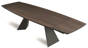 Tavolo allungabile 250 cm con piano in Rovere Termico GILMOUR