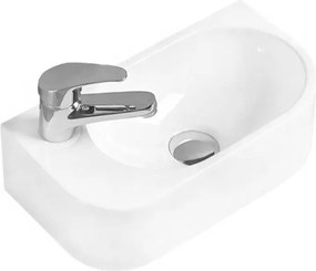 Mexen Viera lavabo da appoggio destro 40 x 21 cm, bianco - 21274000R