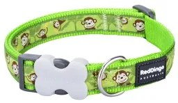 Collare per Cani Red Dingo STYLE MONKEY LIME GREEN 15 mm x 24-36 cm