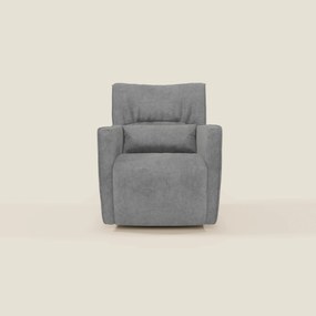 Tulla Poltrona girevole in tessuto impermeabile T02 grigio