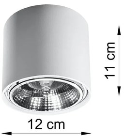 Apparecchio da soffitto bianco Luigi - Sollux