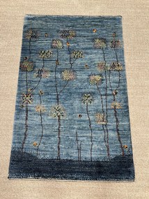 Loribaft Tappeto 70x100 Blu (Iran) Annodato A Mano