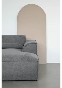 Divano angolare componibile grigio (con penisola a sinistra/a forma di "U") Flex Felix – Miuform