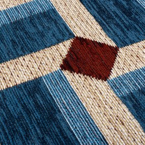 Tappeto blu 120x170 cm Lennox Geometric - Flair Rugs