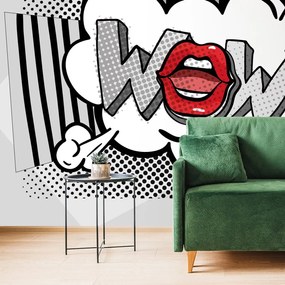 Carta da parati – Elegante pop art grigio – WOW!