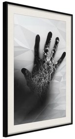 Poster  Electrifying Touch  Cornice Quadri Cornice nera con pass-partout, Larghezza x Altezza Home decor 20x30