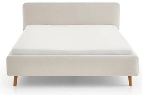 Letto matrimoniale imbottito color crema rete non inclusa 180x200 cm Mattis – Meise Möbel