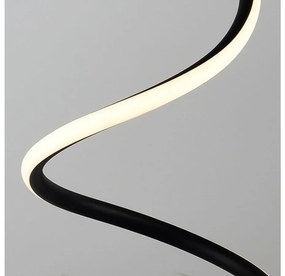 Lampada Led da Tavolo Design Moderna Spirale 17W Caldo 3000K Colore Nero Con Interruttore SKU-2140311
