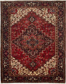 Heriz Tappeto persiano 310 x 250 Rosso (Iran) Annodato A Mano