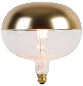 Lampada LED E27 dimmerabile testa specchio oro 6W 360 lm 1800K