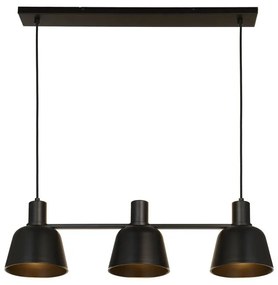 Lucande - Servan 3 Lampada a Sospensione Black Lucande