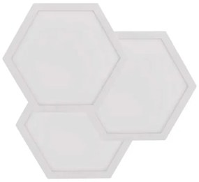 Set espansione 3x pannelli LED RGBIC dimmerabili 1,8W 230V Wi-Fi Tuya