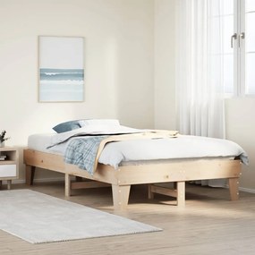 Letto Senza Materasso 120x200 Cm İn Legno Massello Di Pino /