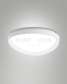 Quirk plafoniera led bianca d.60cm  a led cct 2700k - 3200k - 4000k...