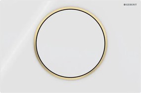 Geberit 115.758.KK.5 - Placca di comando Sigma10 24,6 x 16,4 cm bianco/oro